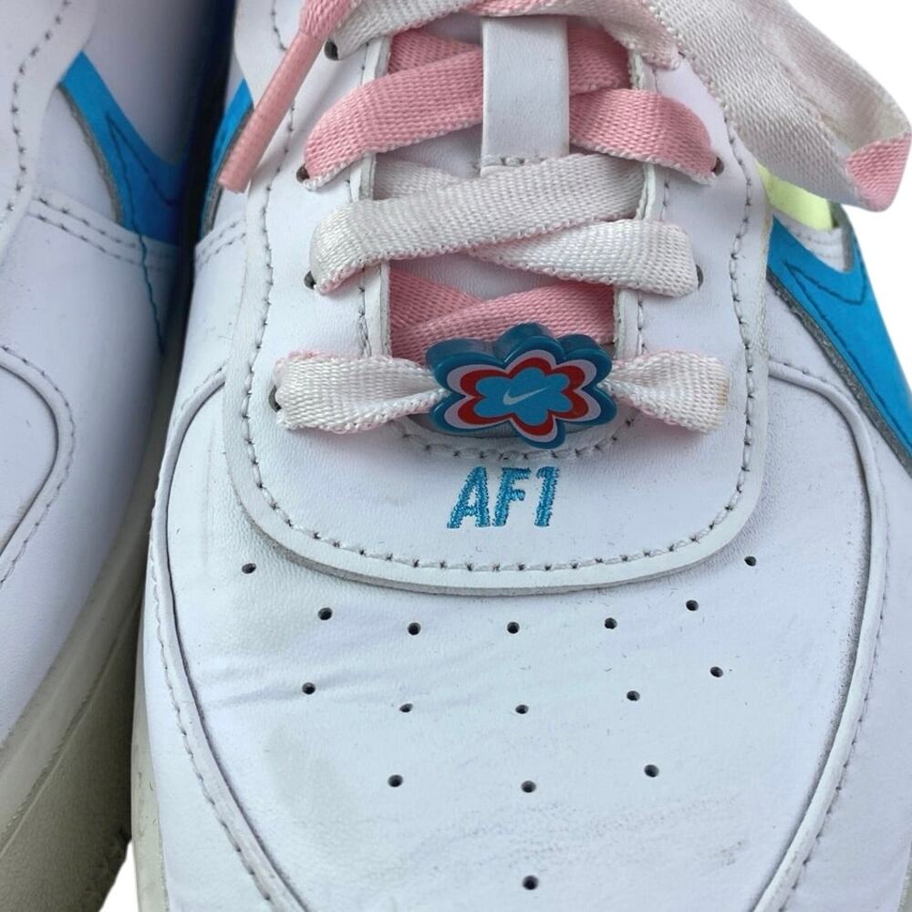 Nike Air Force 1 PLT.AF.ORM Women's White Pastel Low Top Athletic Sneakers 8.5 - Picture 5 of 6
